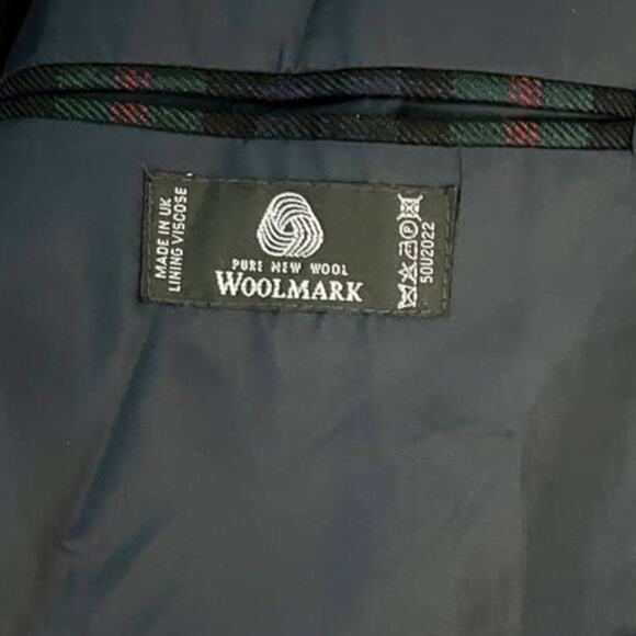 VTG James Pringle Weavers Wool Blazer Plaid Tartan Sport Coat Jacket 42R Men - Picture 9 of 9